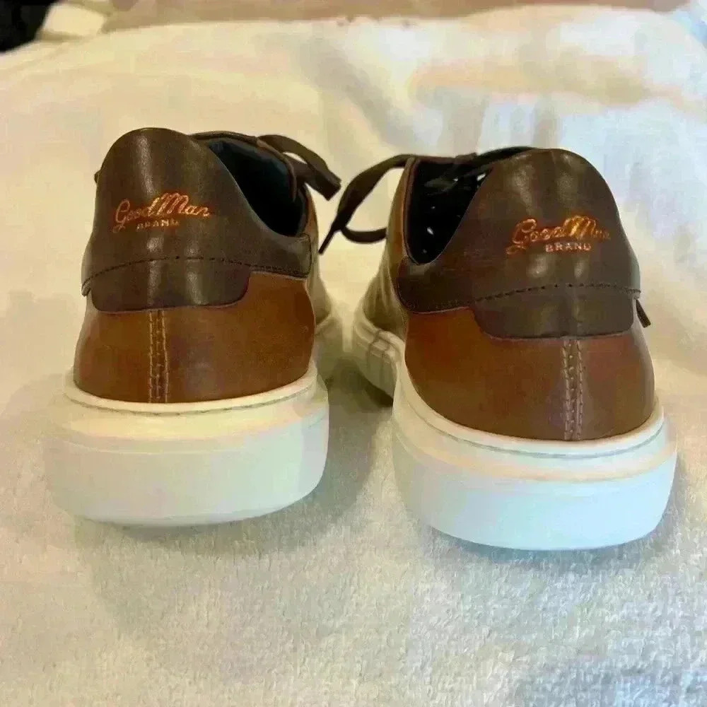 Good Man Brand Classic Legend London Leather Sneaker Size 8.5 Men - Picture 6 of 8